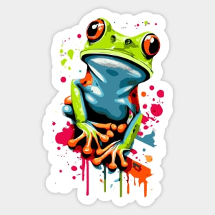 Cute Frog - Frog Art - Frog Gift Idea Sticker